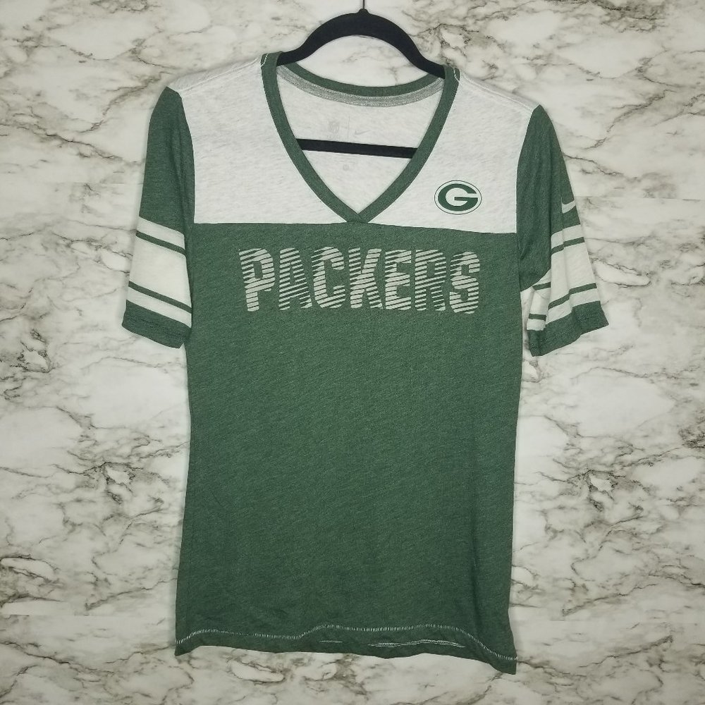 Green Bay Packers Nike Graphic Tee Womens M Medium